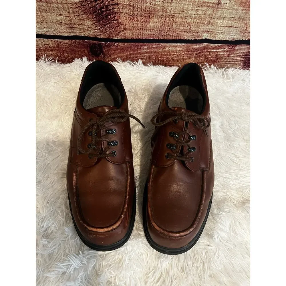 Red Wing Brown Leather Safety Toe Work Shoes Mens 14 Oxford Oil Slip Resistant